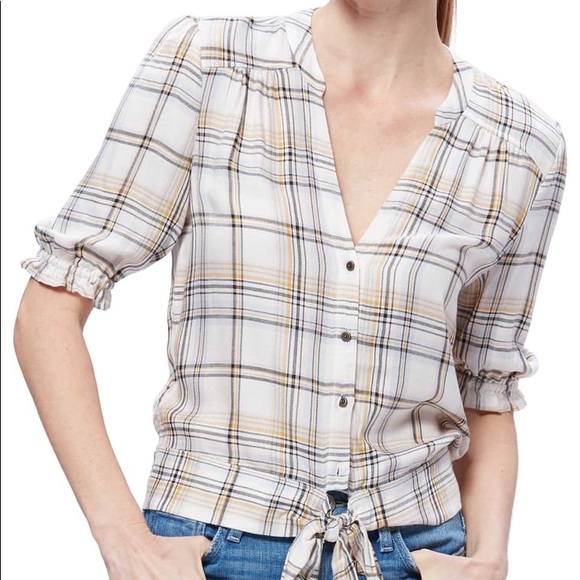 PAIGE Tops - Paige Annecy Plaid Top